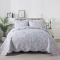 HoneiLife Quilt Sets Queen Size - Lightweight Microfiber Quilt Set