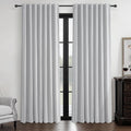 Light Grey Blackout Curtains 90 in Length 2 Panels Set - Room