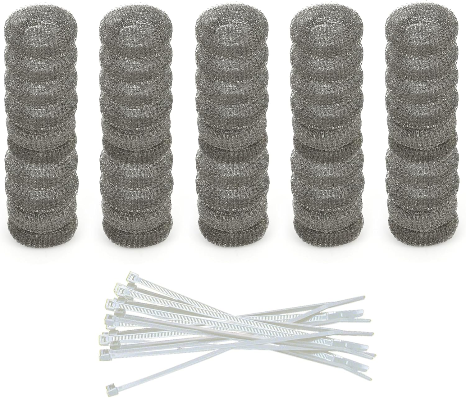 50 Premium Stainless Steel Lint Traps - Rustproof Filters