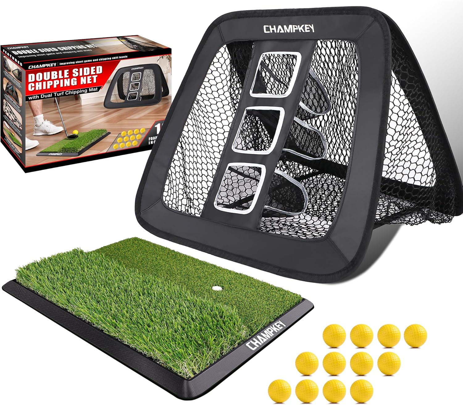 CHAMPKEY Golf Chipping Net - Improve Short Game