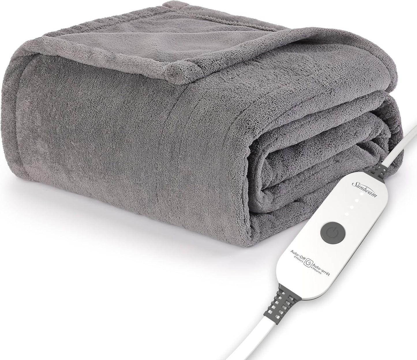 Sunbeam Electric Throw Heated Blanket for Cozy Warmth and Comfort