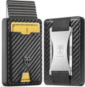 TRAVANDO Swype Slim Wallet for Men - Slim Metal RFID Blocker