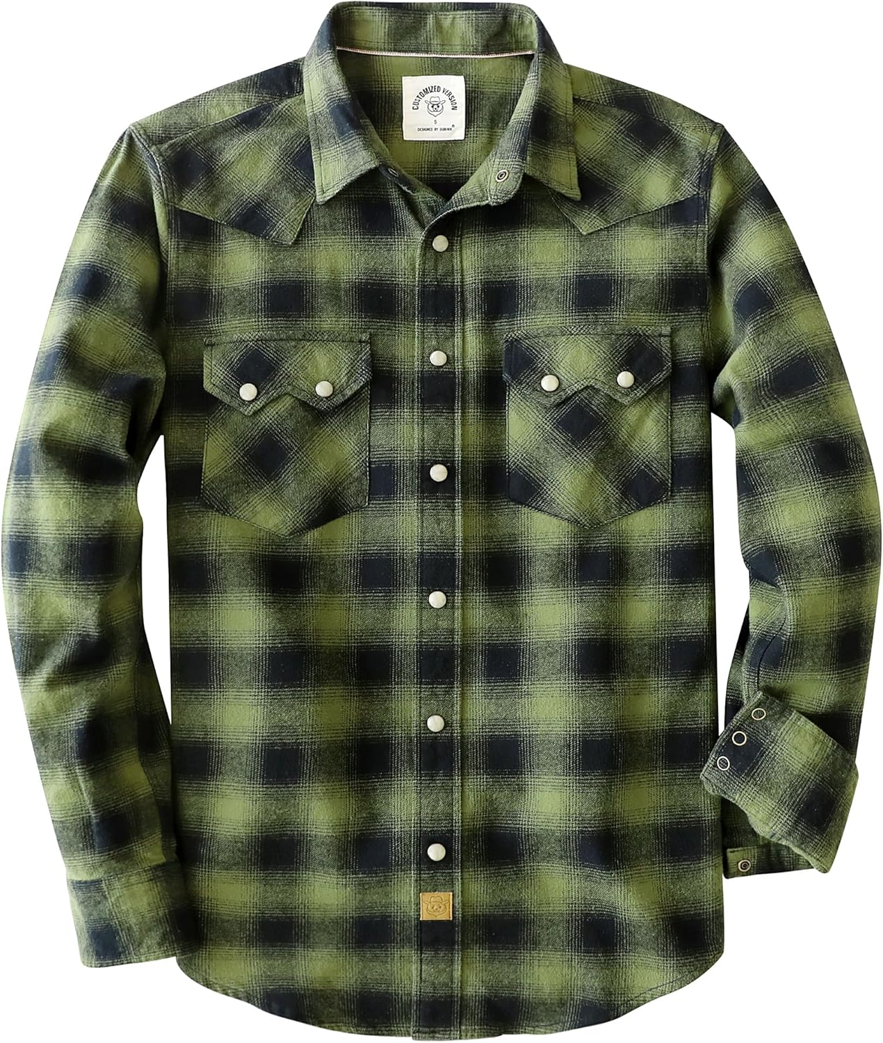 Dubinik Flannel Shirt for Men Long Sleeve Cozy Casual Wear