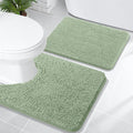 Chenille Bathroom Rug Set 2 Piece - Soft, Absorbent Bath Mats