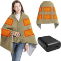 Heated Blanket with 20000mAh Power Bank - Portable Cordless Throw