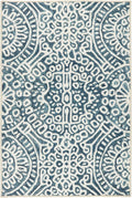 Dash and Albert Temple Ink Machine Washable Runner Rug - 2.5 ft x 8 ft