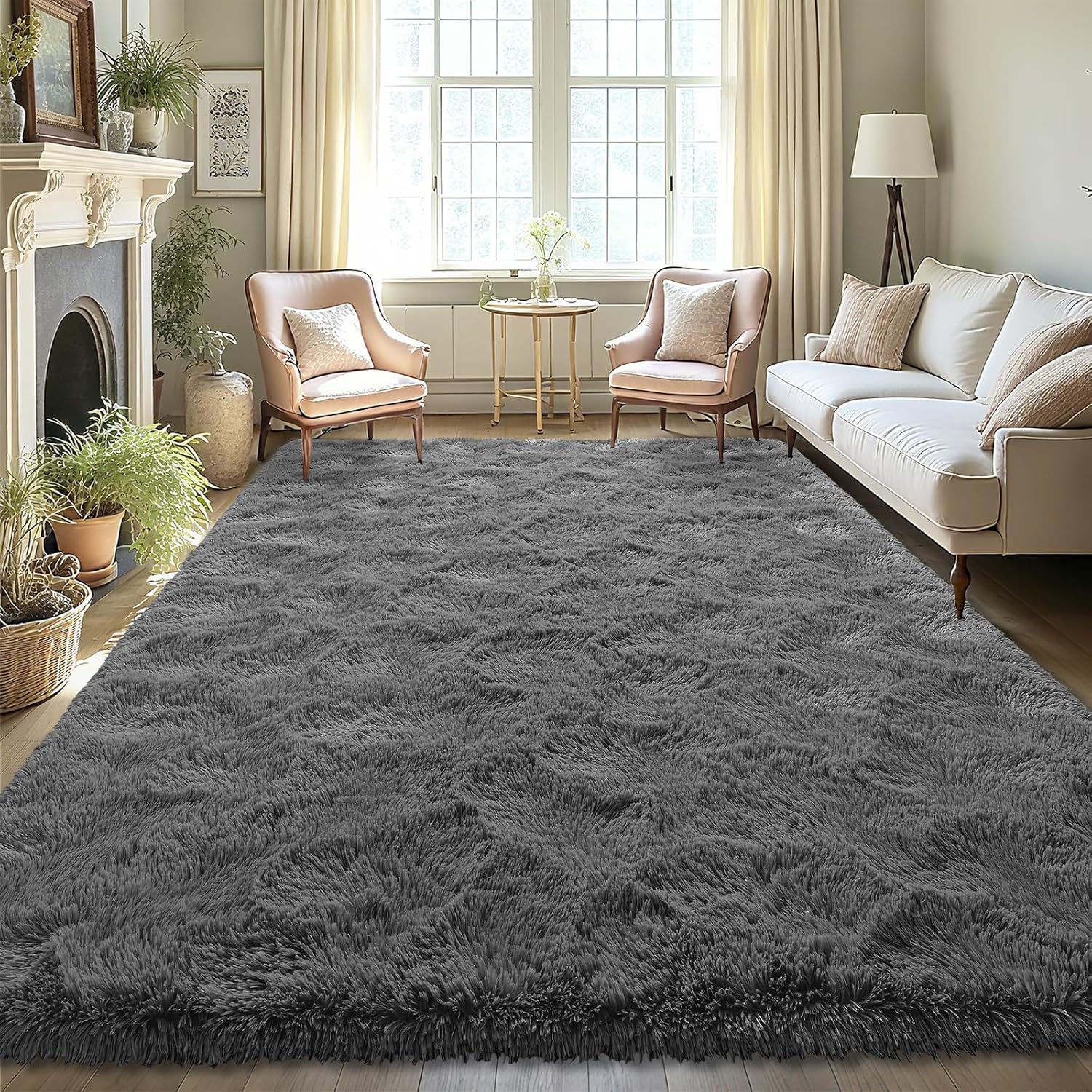 LOCHAS Ultra Soft Indoor Modern Area Rugs 8 x 10 for Cozy Homes