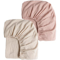Muslin Crib Sheets for Girl Boy - Soft 2 PCS Fitted Set
