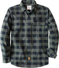 Mens Flannel Shirt for Men Long Sleeve Cotton Plaid - Warm Fit