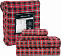 Lane Linen 100% Cotton King Flannel Sheet Set - Brushed for Extra