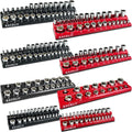 8Pcs Magnetic Socket Organizer Set - Holds 199 Sockets, Neat Tool