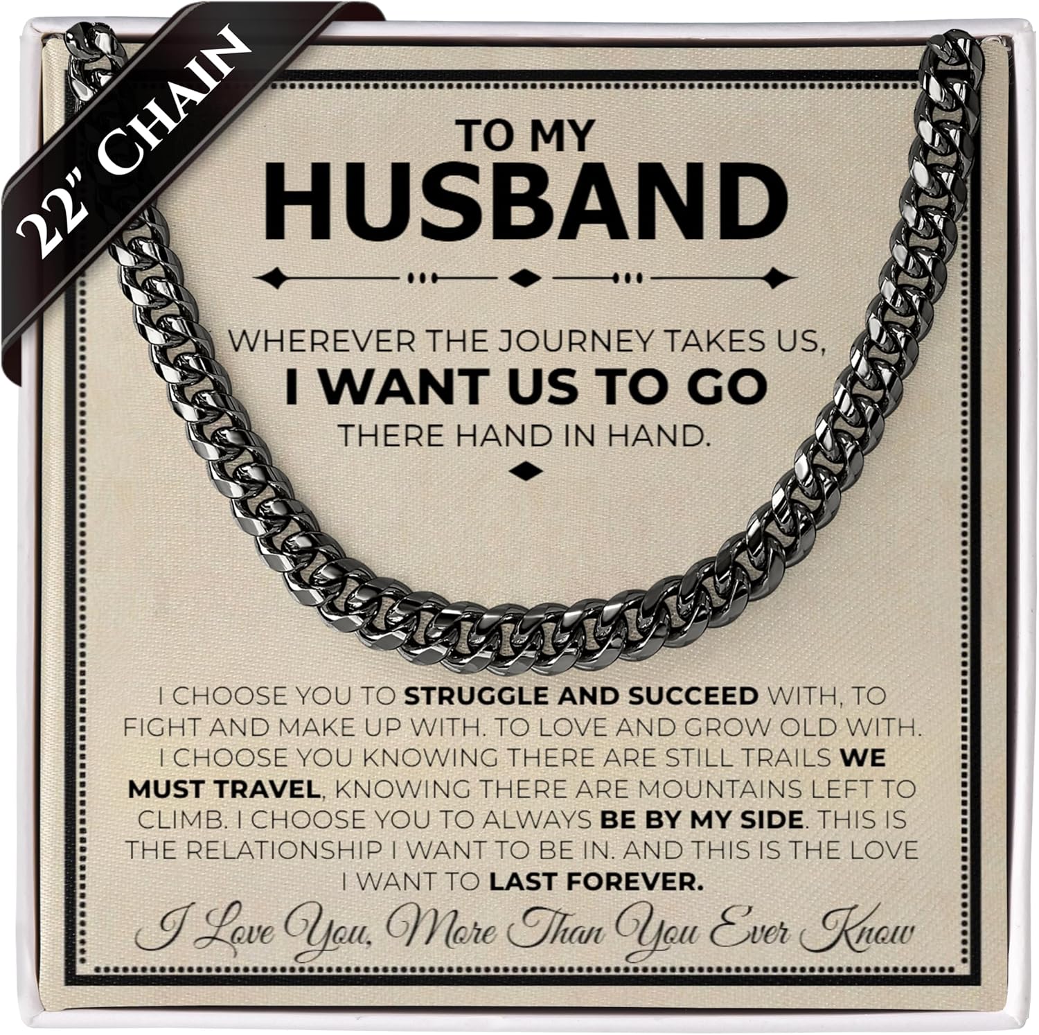 Classic Steel Bracelet Gift Set for Husband - Romantic Jewelry