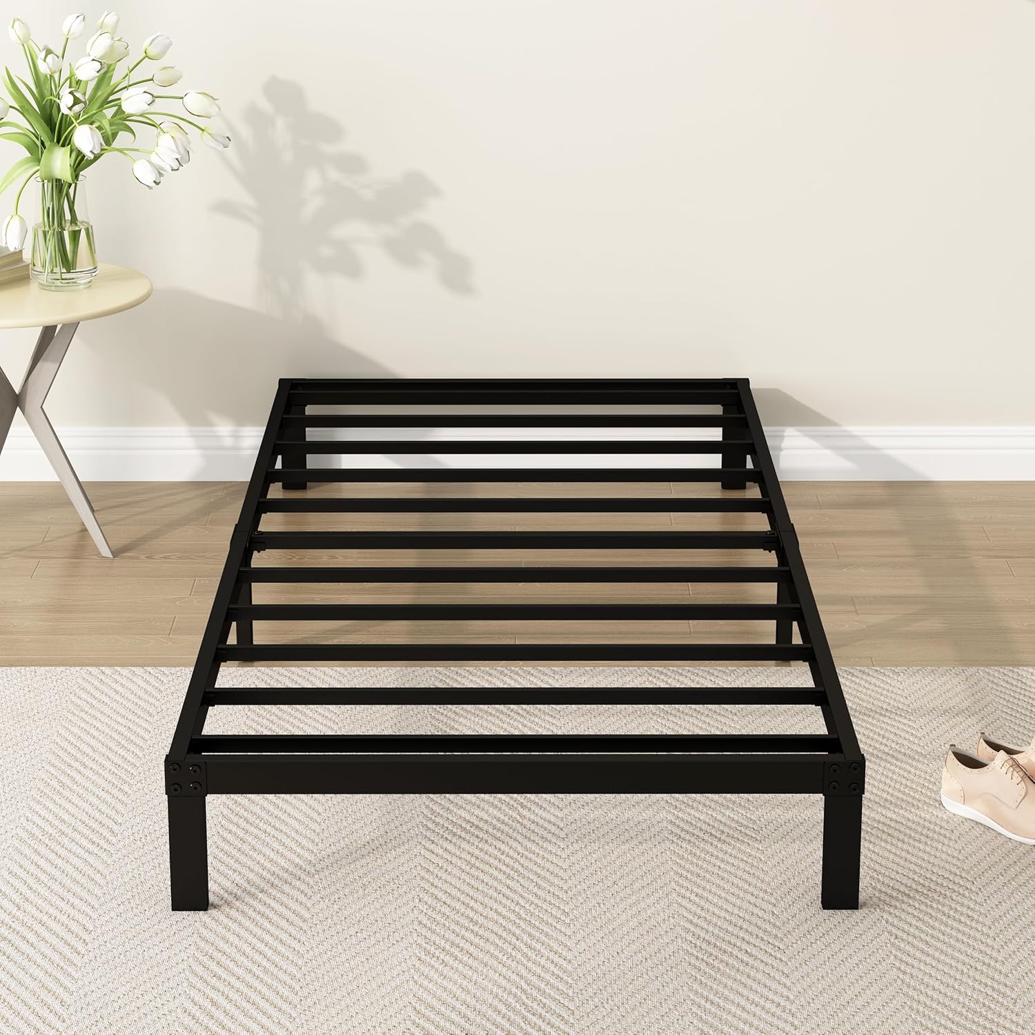 9 Inch Twin Bed Frame Heavy Duty Metal Platform Foundation