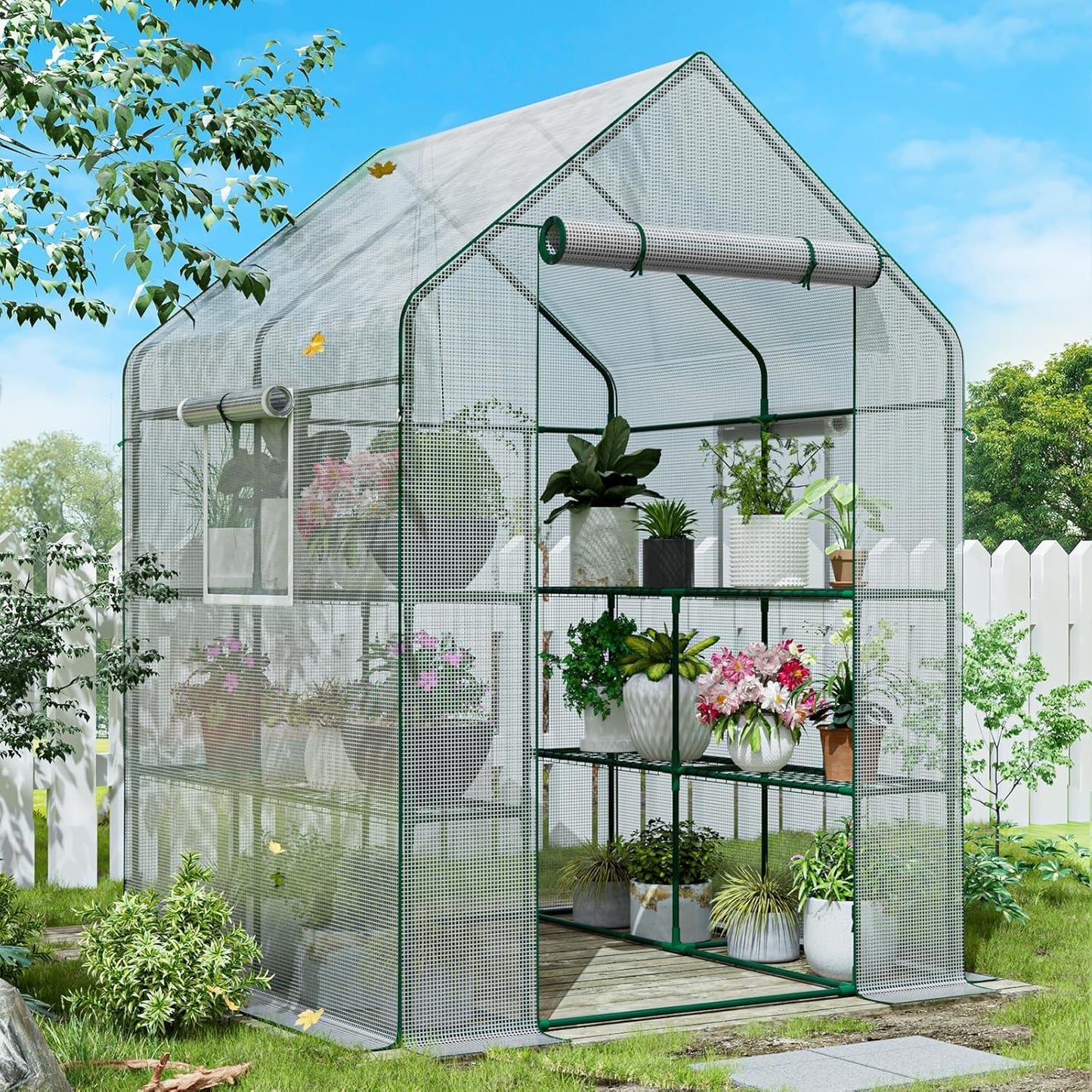 Heavy Duty Walk-in Greenhouse for Indoor and Outdoor Plants