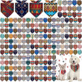 Halloween Dog Bandanas Bulk 120 Pack - Assorted Triangle Scarves
