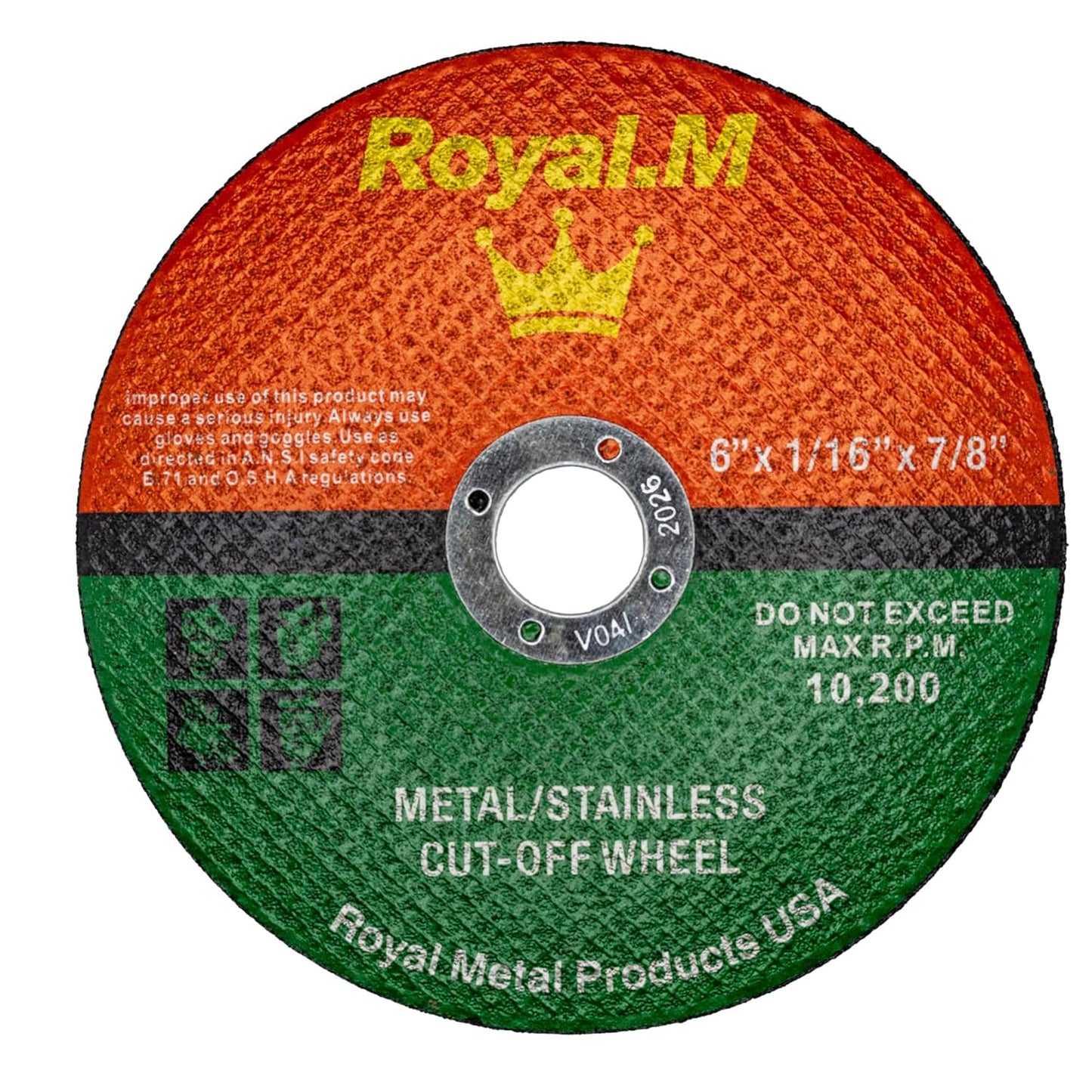 Royal.M Metal Cutting Wheel - Precise 6 Diameter - Set of 50