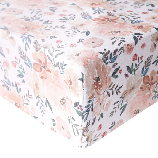 Premium Fitted Knit Crib Sheet for Toddler by Copper Pearl