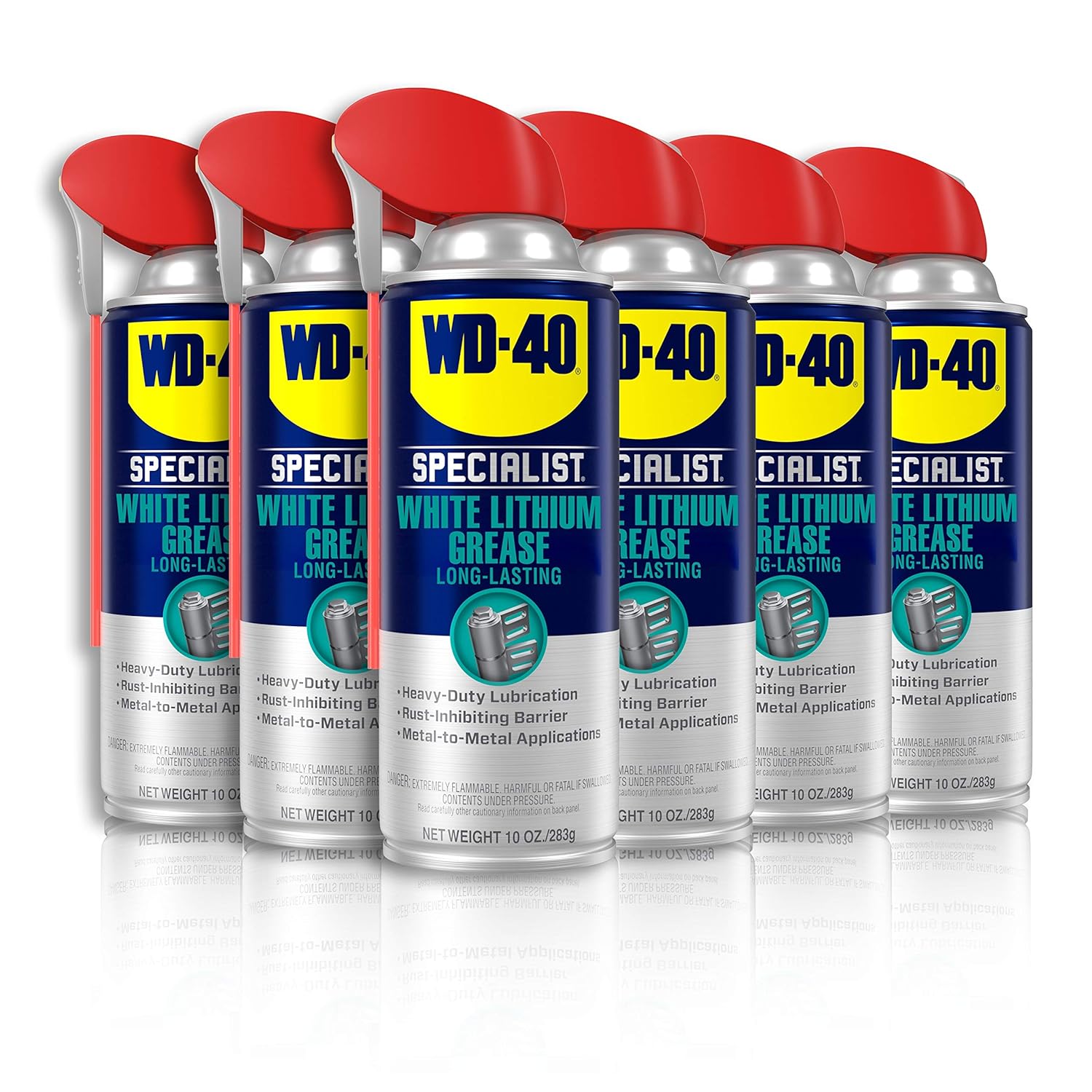 WD-40 Specialist White Lithium Grease Spray for Heavy-Duty Use
