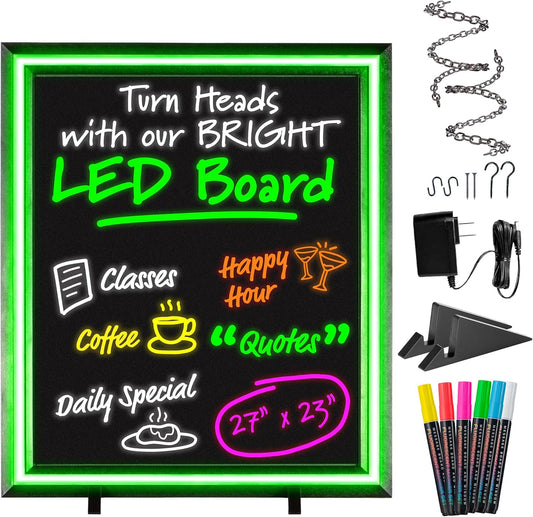 LED Writing Message Board 23x27 for Restaurants and Bars
