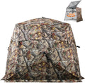 Wide Bottom Hunting Blind for 3/4 Person with Portable Chair