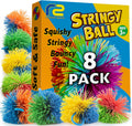 Stringy Balls & Sensory Toys for Kids 8 Pack - Tactile Fidget Fun