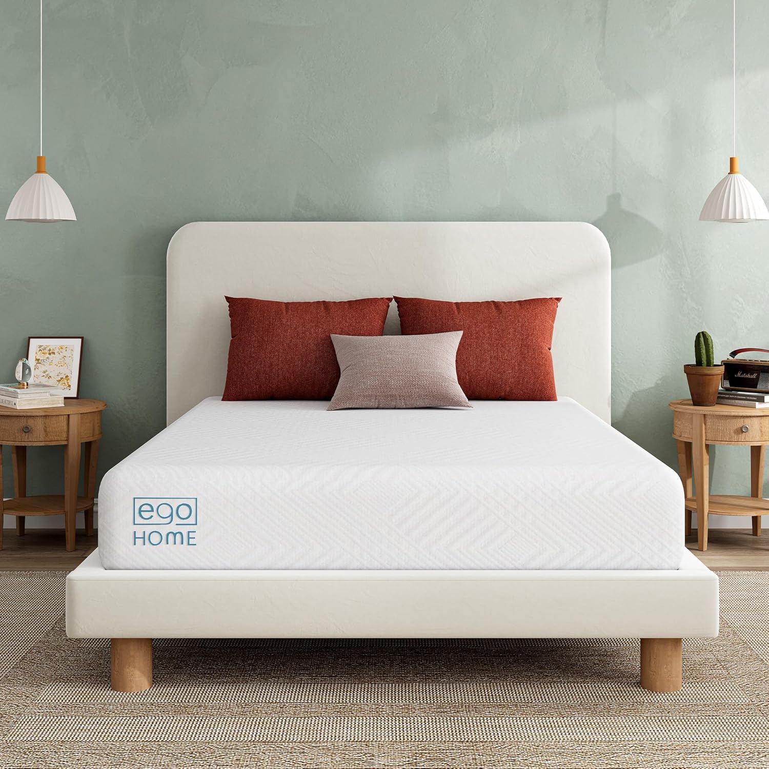 EGO White 10 inch Twin Memory Foam Mattress for Ultimate Comfort