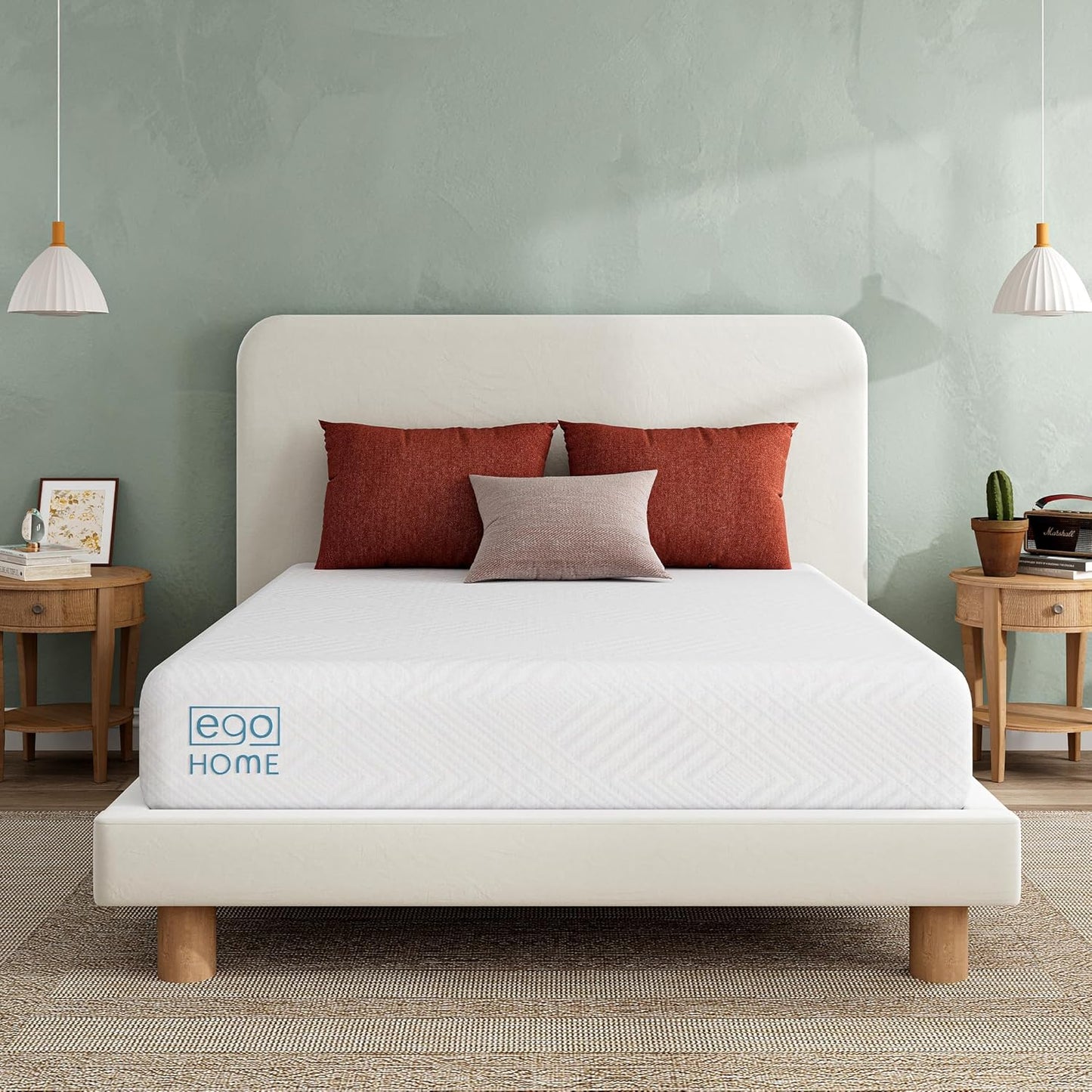 EGO White 12 inch Full Memory Foam Mattress for Ultimate Comfort