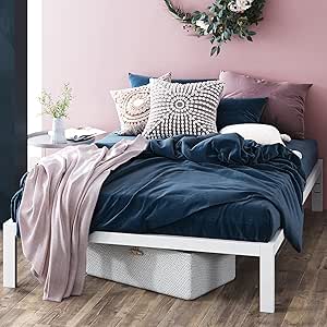 ZINUS Mia Metal Platform Bed Frame with Wood Slat Support