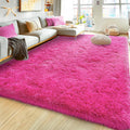 Ultra Fluffy Rug for Living Room Bedroom 5x7 - Plush Hot Pink Comfort