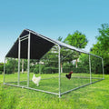 Large Metal Chicken Coop with Run 12.8 x 9.84 x 6.56 ft - Walk-In