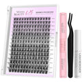 VEYESBEAUTY Lash Clusters Kit Individual Eyelash Extensions - Easy DIY