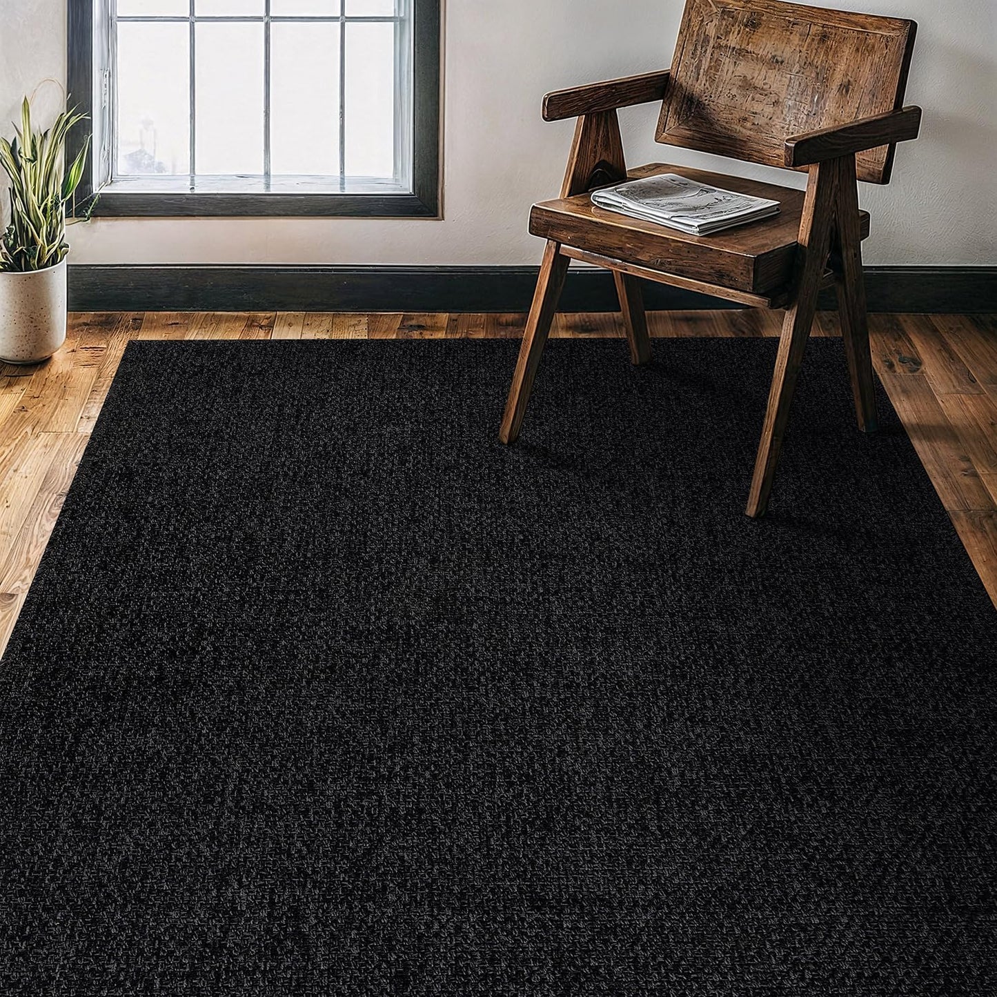 CAMILSON Easy Jute Rug 4x6 for Indoor Outdoor Spaces