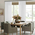 90 Inch Pinch Pleated Linen Curtains 50x90 in Panel - Luxury Pleat