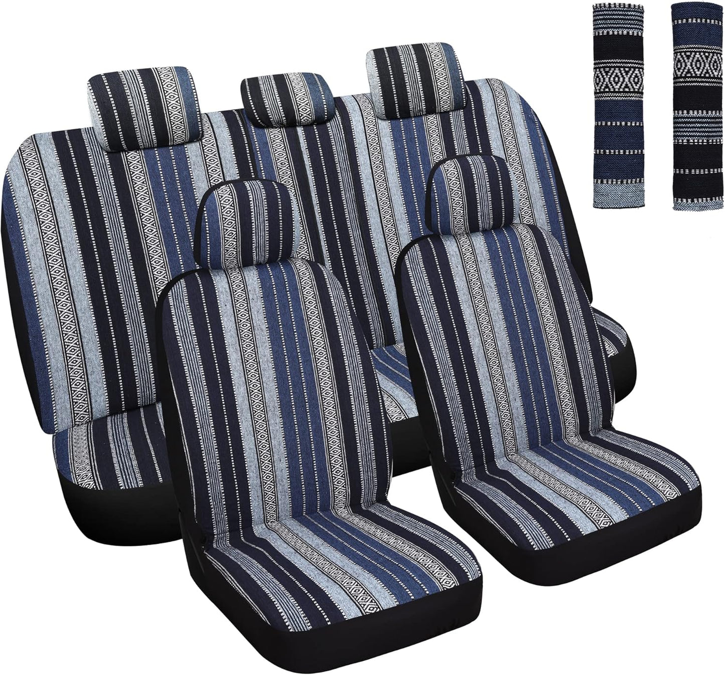 Baja Saddle Blanket Car Seat Covers Full Set for All Vehicles