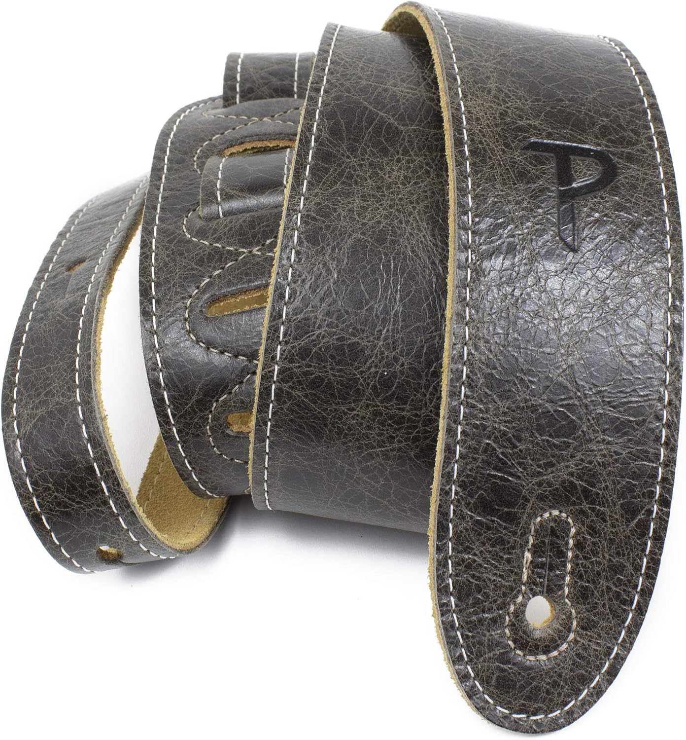 Adjustable Vintage Leather Guitar Strap - Perfect for All Ages