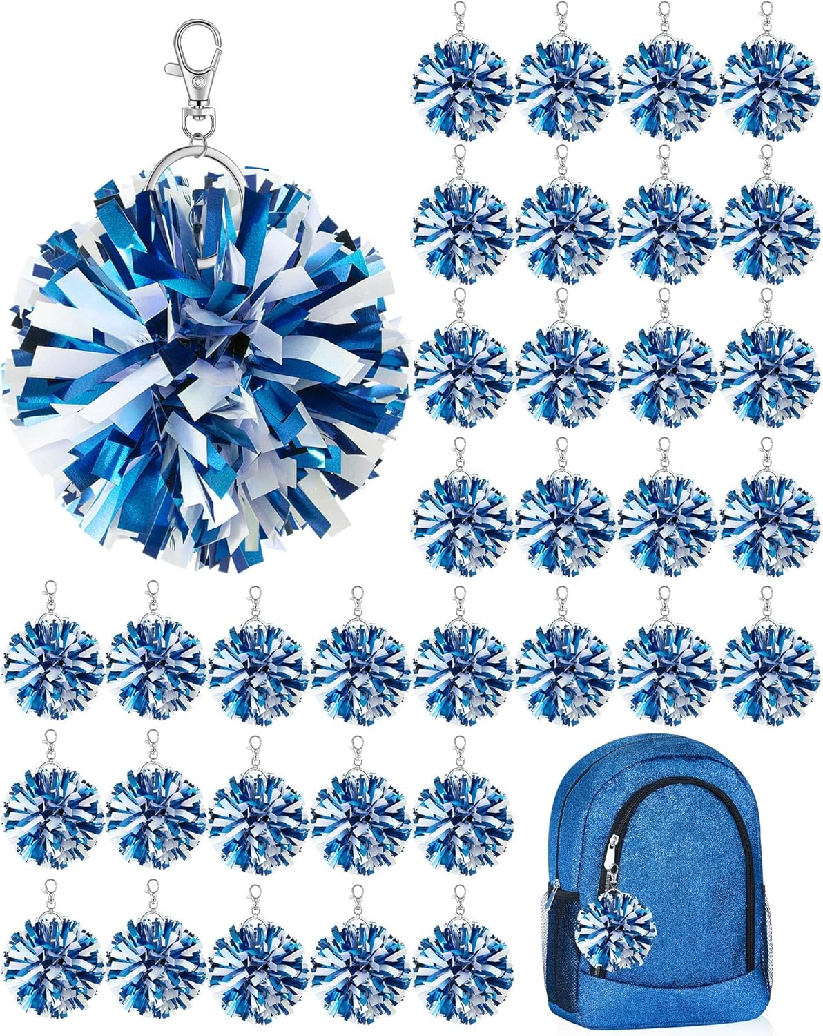 Cheer Pom Pom Keychain Gifts for Cheerleaders and Fans