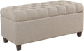 Tufted Ainsley Button Storage Ottoman Bench with Hinged Lid - Stylish
