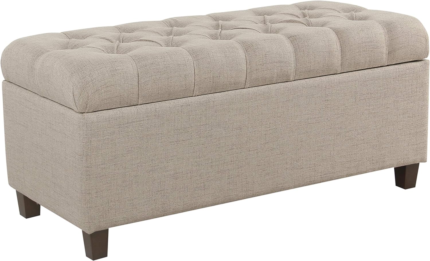 Tufted Ainsley Button Storage Ottoman Bench for Living Room