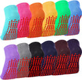 Non Slip Yoga Socks for Women 12 Pairs with Grips - Stable Pilates