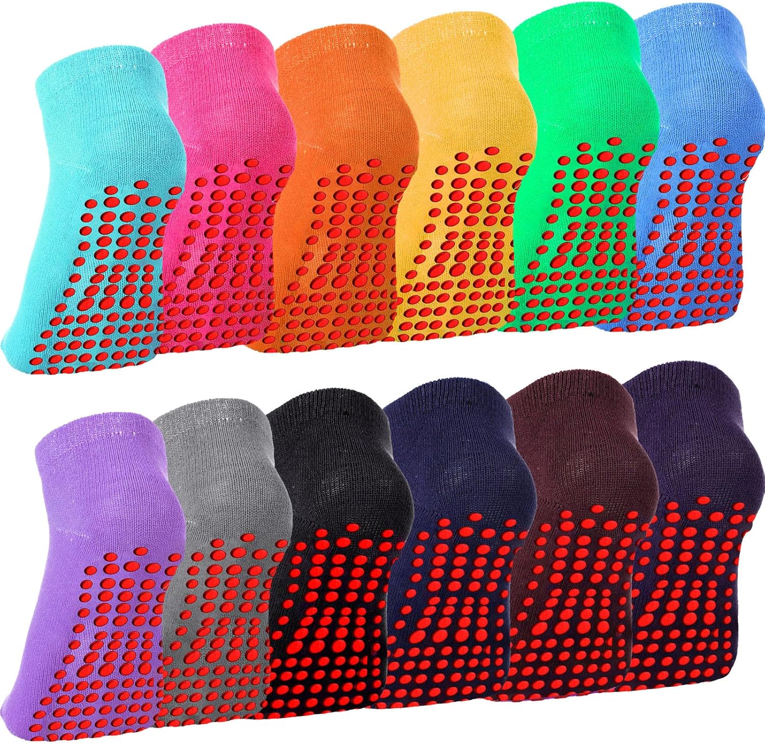Non Slip Yoga Socks for Women - Grips for Secure Pilates