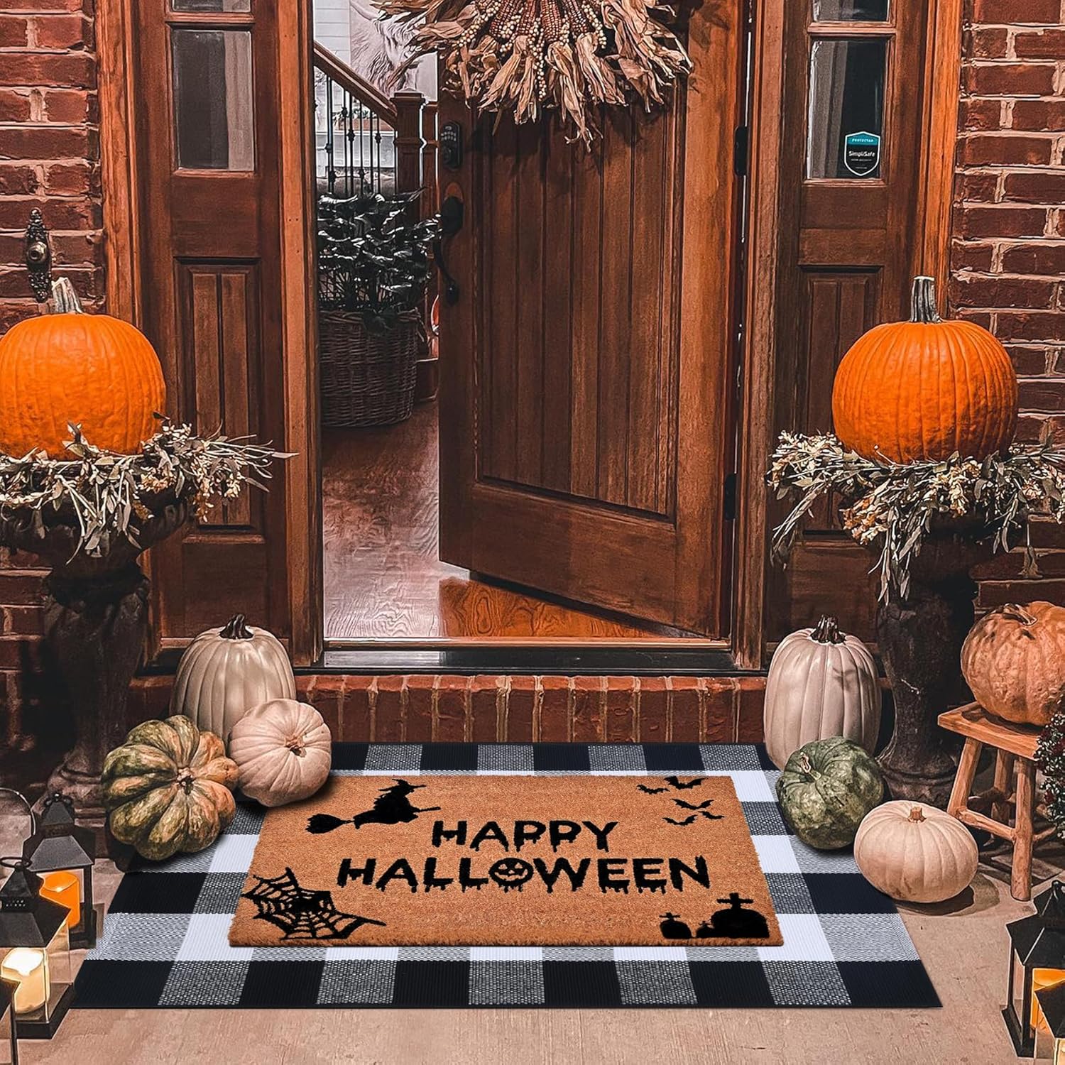 Halloween Decor Doormat Combo Set for Spooky Front Porch