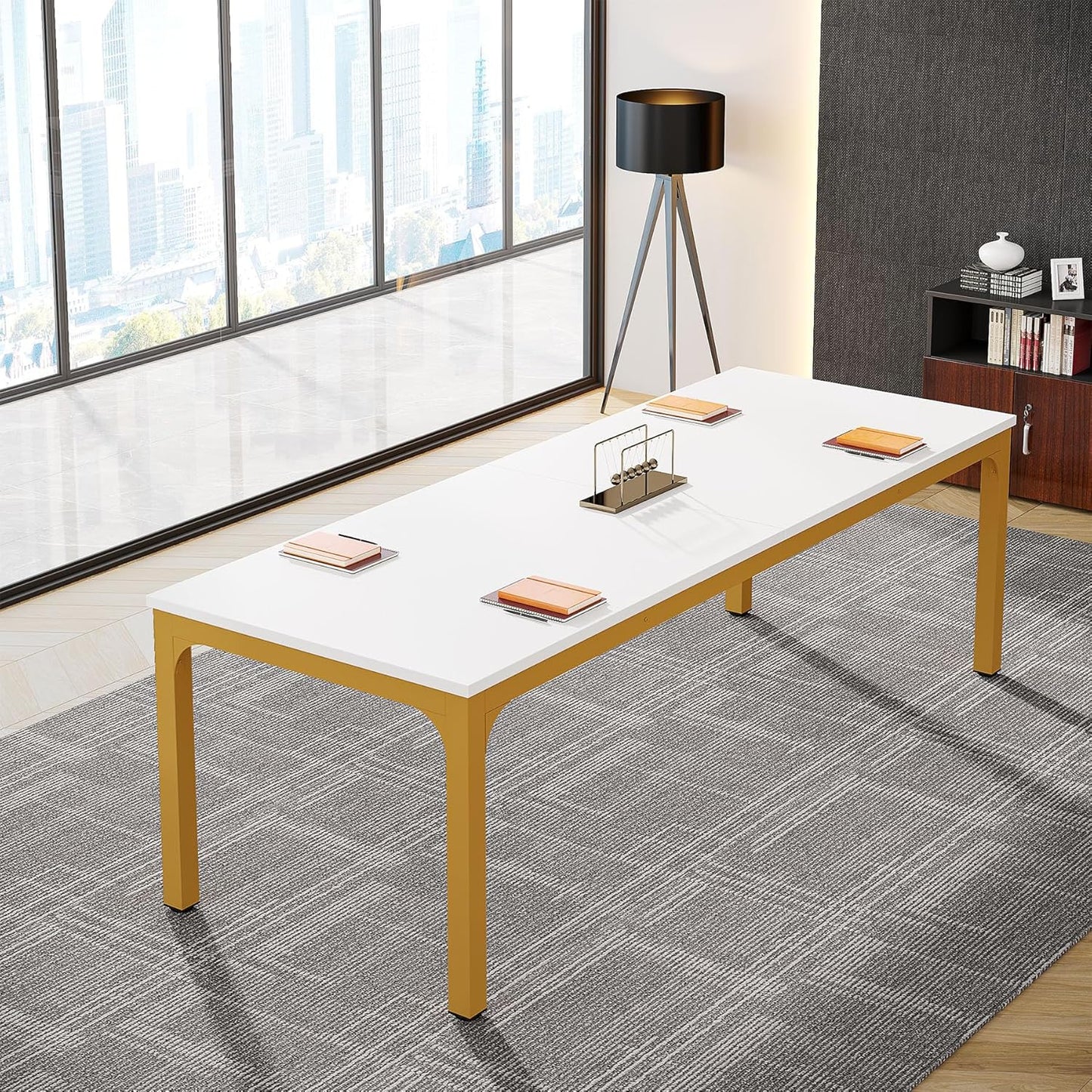 Tribesigns 6.5FT Conference Table for Business Meetings and Seminars