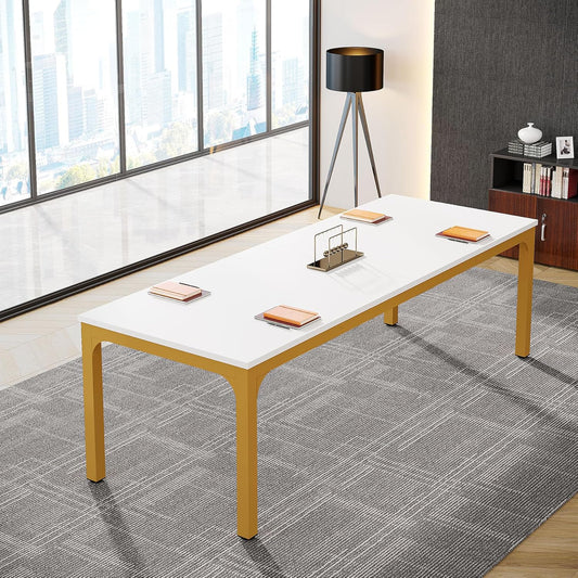 Tribesigns 6.5FT Conference Table for Business Meetings and Seminars