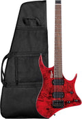 Volgoa Headless Electric Guitar: Flame Maple Veneer, Mahogany Body