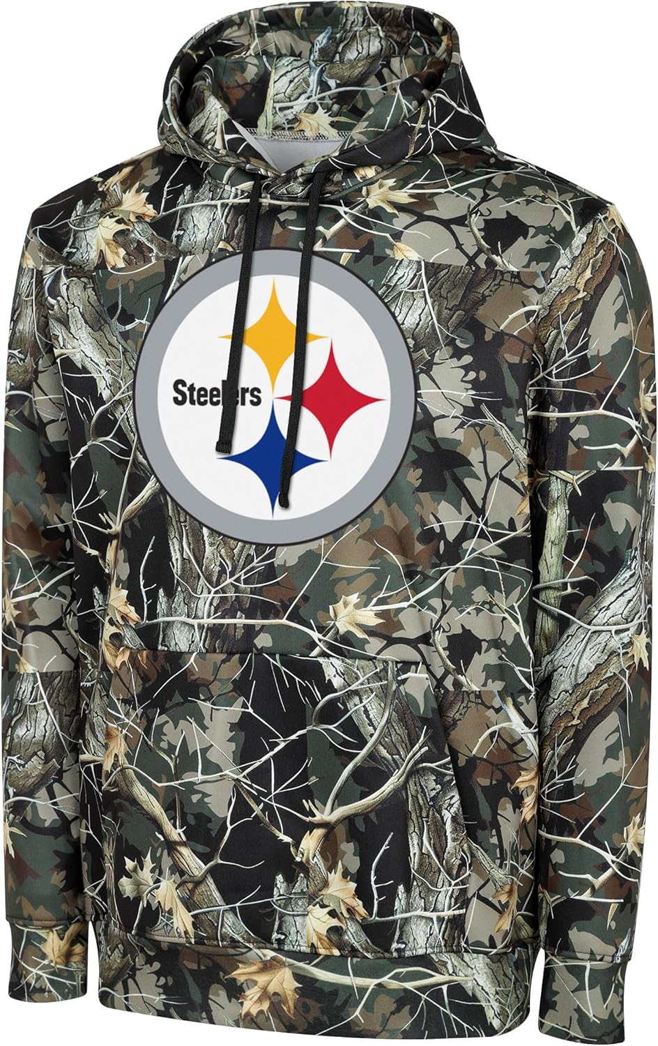 FOCO NFL Men's Official Sideline Hunter Camo Hoodie Sweatshirt