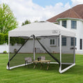 KAMPKEEPER 10x10 Pop Up Canopy with Mosquito Netting - Quick Setup