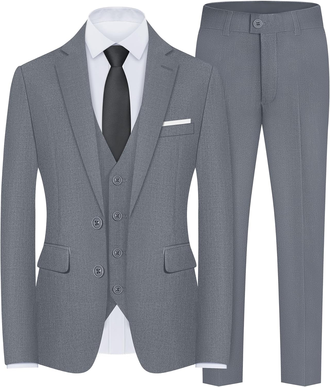 Men's Slim Fit 5-Piece Suit Set with Stretch for Any Occasion