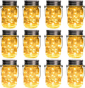 GIGALUMI Solar Mason Jar Lights for Outdoor Garden Decoration