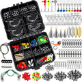 TOPFORT 187pcs Fishing Accessories Kit - Organized Tackle Box