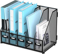 SUPEASY Desk Magazine File Holder with 5 Compartments - Large Capacity